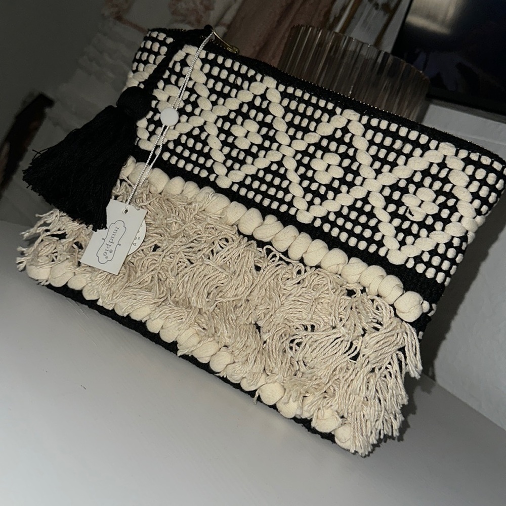 Mudpie Bobo Fringe Clutch